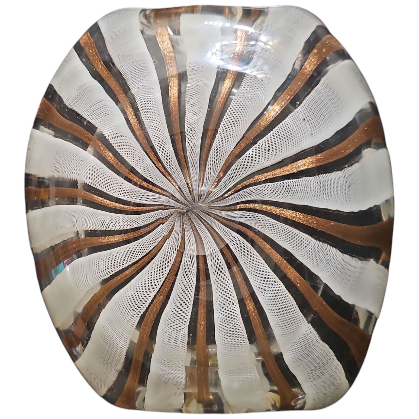 Zanfirico Murano Ash Tray Gold
