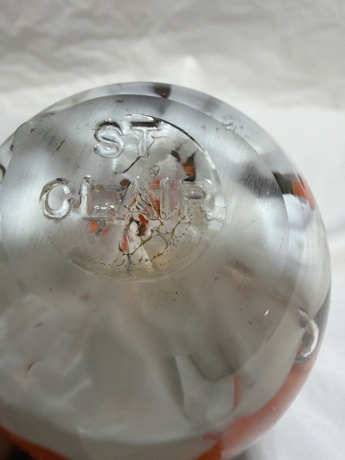 1978 Maude and Bob St. Clair Teardrop Floral Paperweight