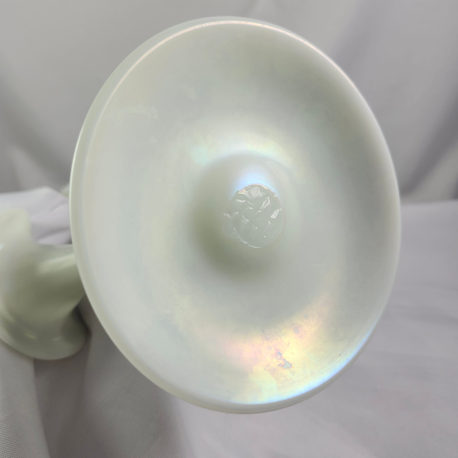 Stueben Signed Calcite Ivrene Triple Lily Jack In The Pulpit Vase