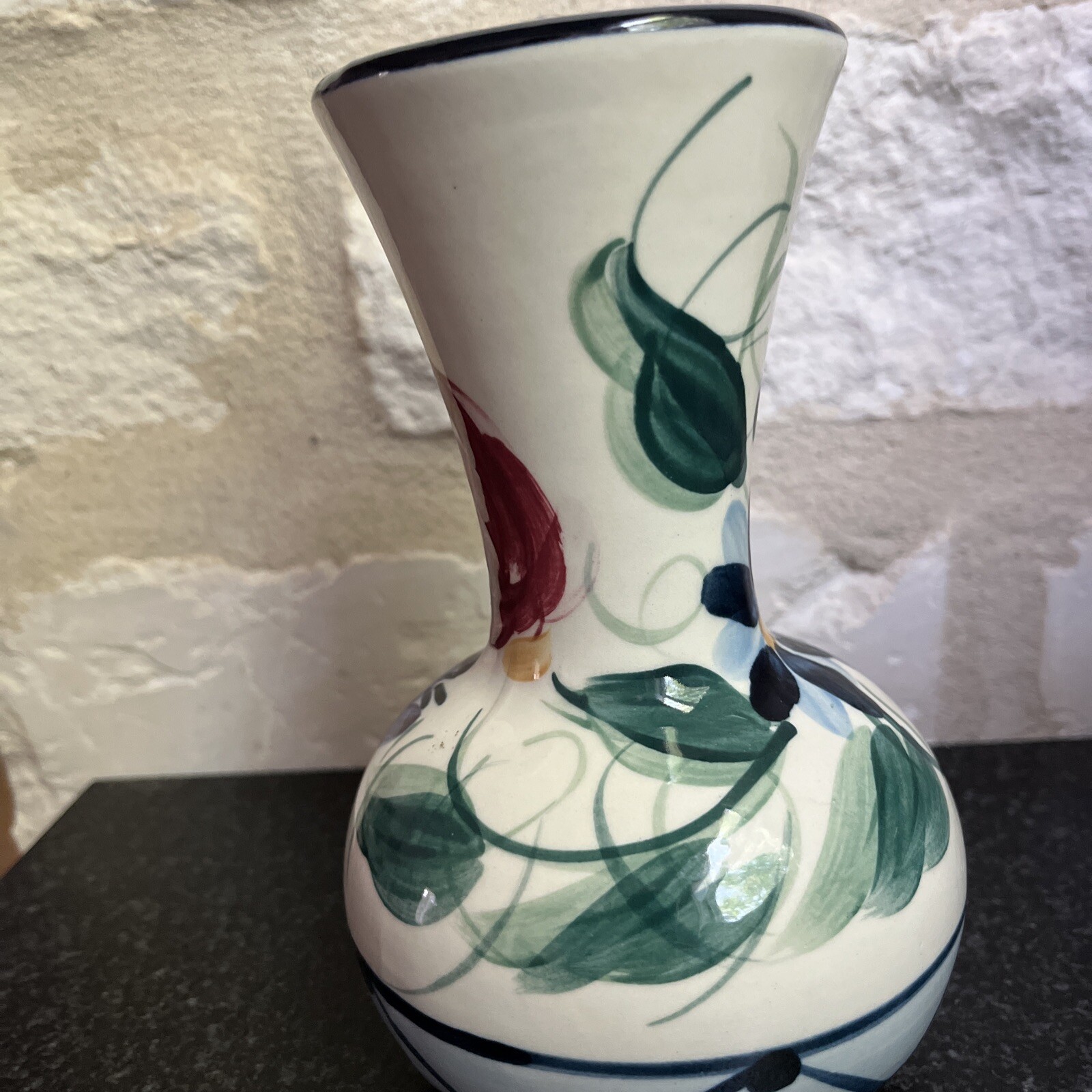 Pretty Vintage Gail Pittman Annabella 7” Vanity Vase Signed 1995 USA
