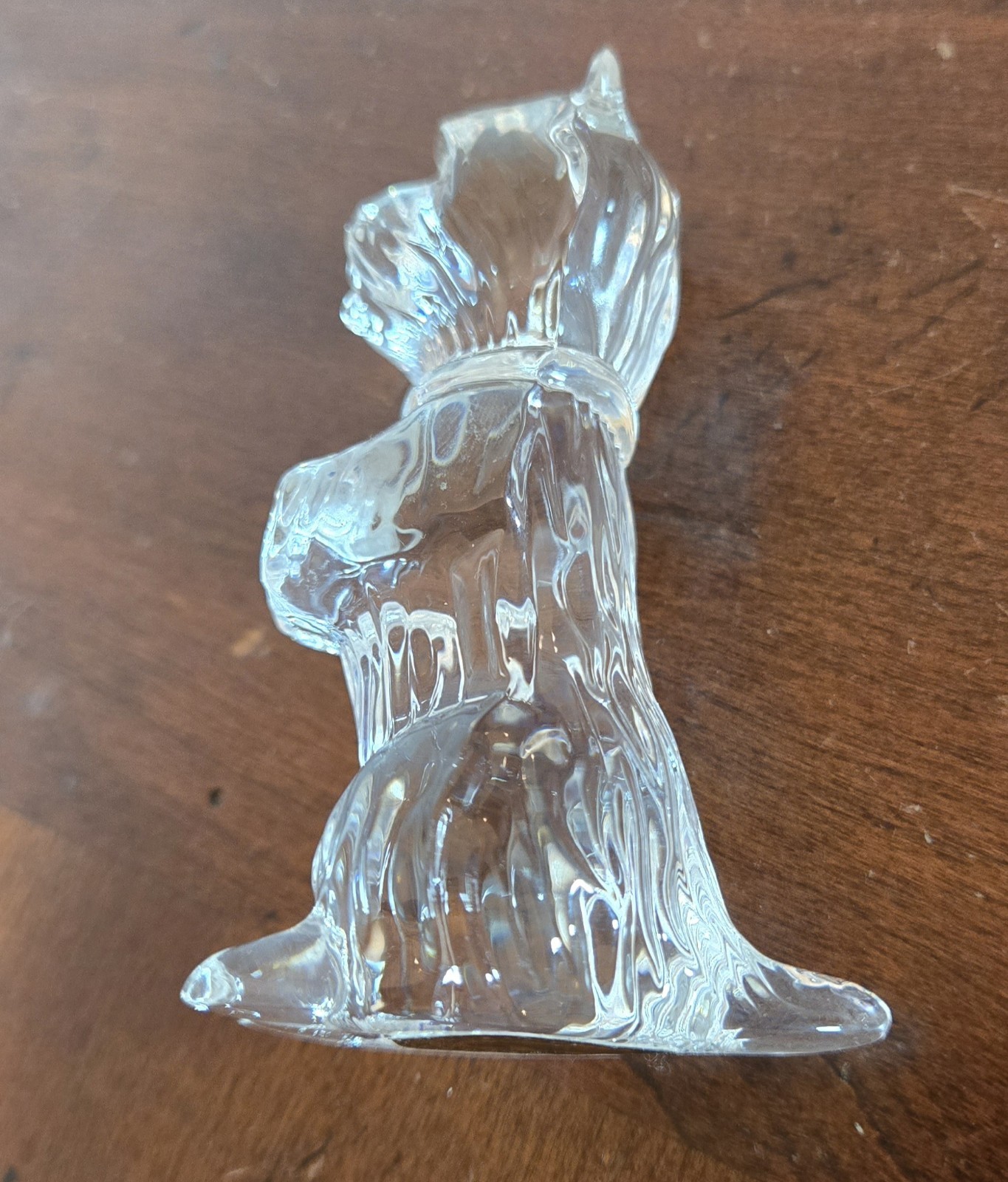 Adorable WATERFORD Cut Crystal Westie Dog Terrier 3 1/4″ Figurine W/label EUC