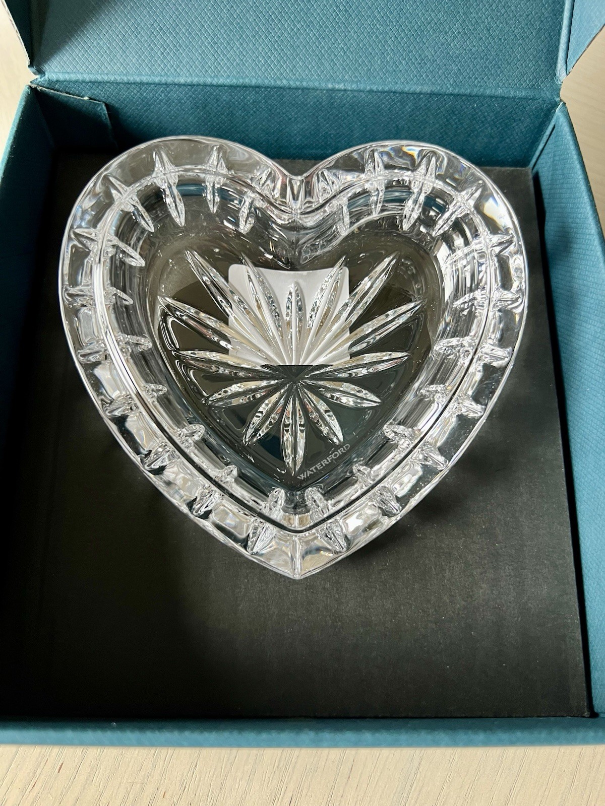 ❤️ Recent Version Waterford Crystal Heart Shaped Trinket Box with Lid