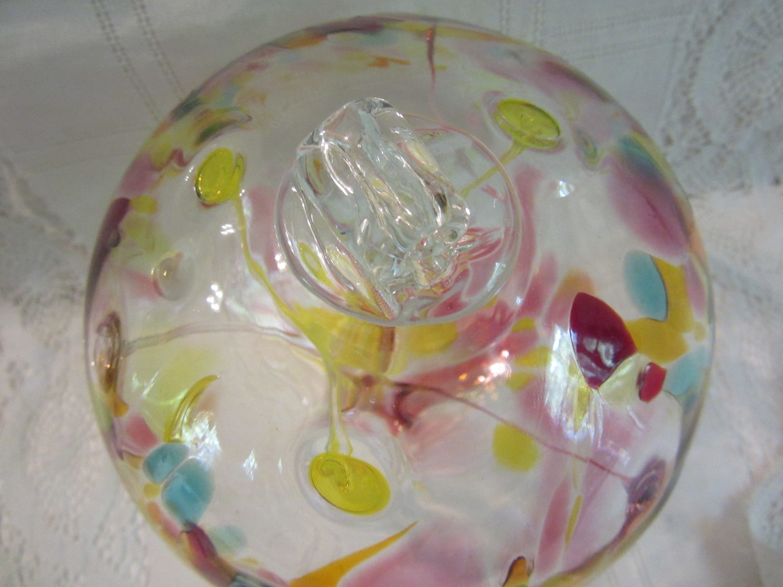 Kitras Art Glass TREE of MINDFULNESS 6″ Orb Ornament Enchantment Collection