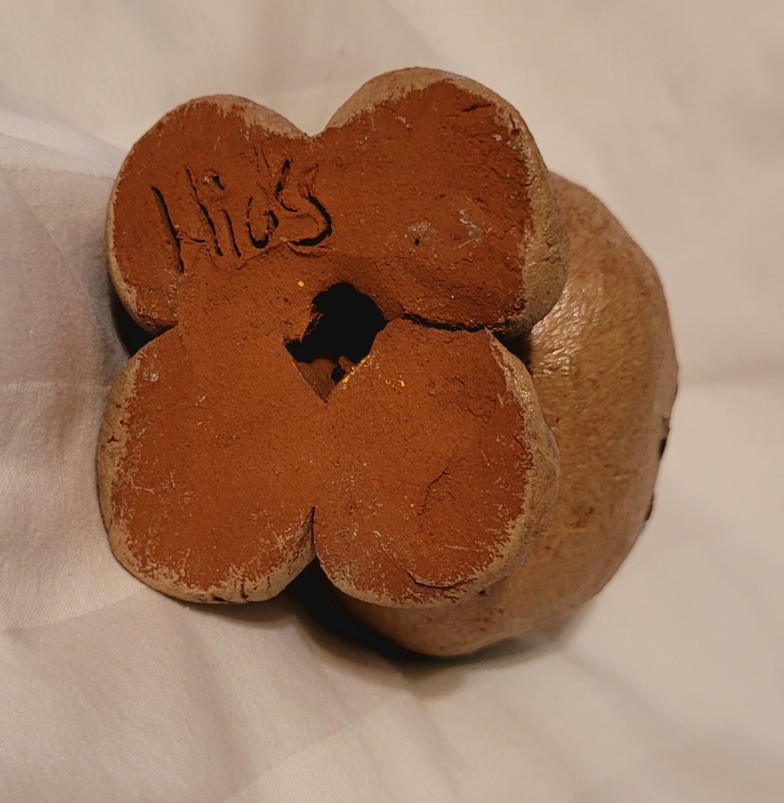 Vtg ( Nancy ) Hicks Red Clay Art Pottery Turtle Figurine