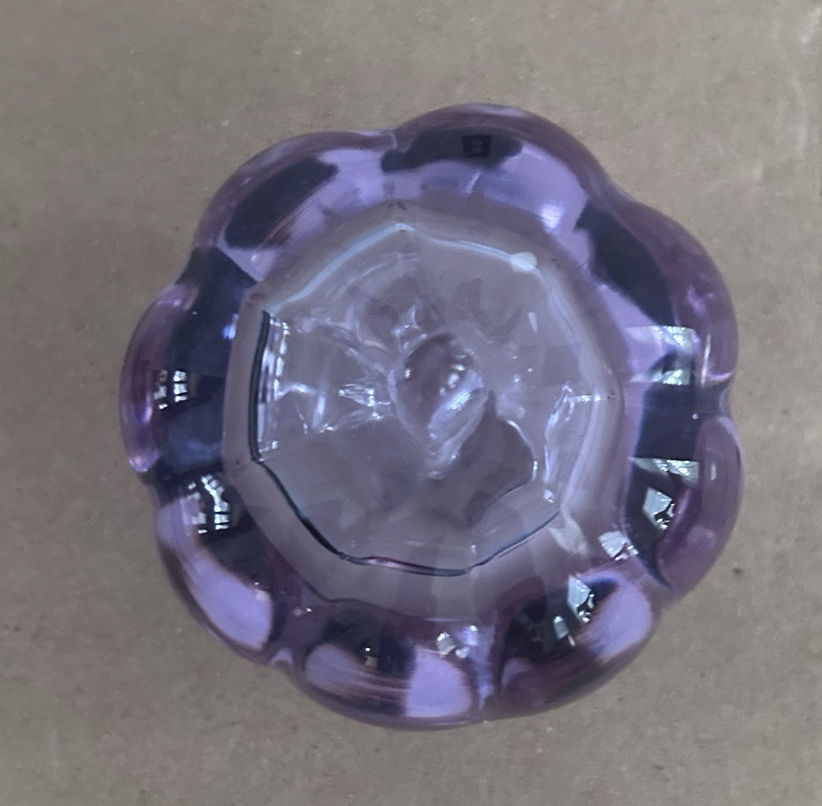 Lavender, blue neodymium small Fruit/Pumpkin paperweight