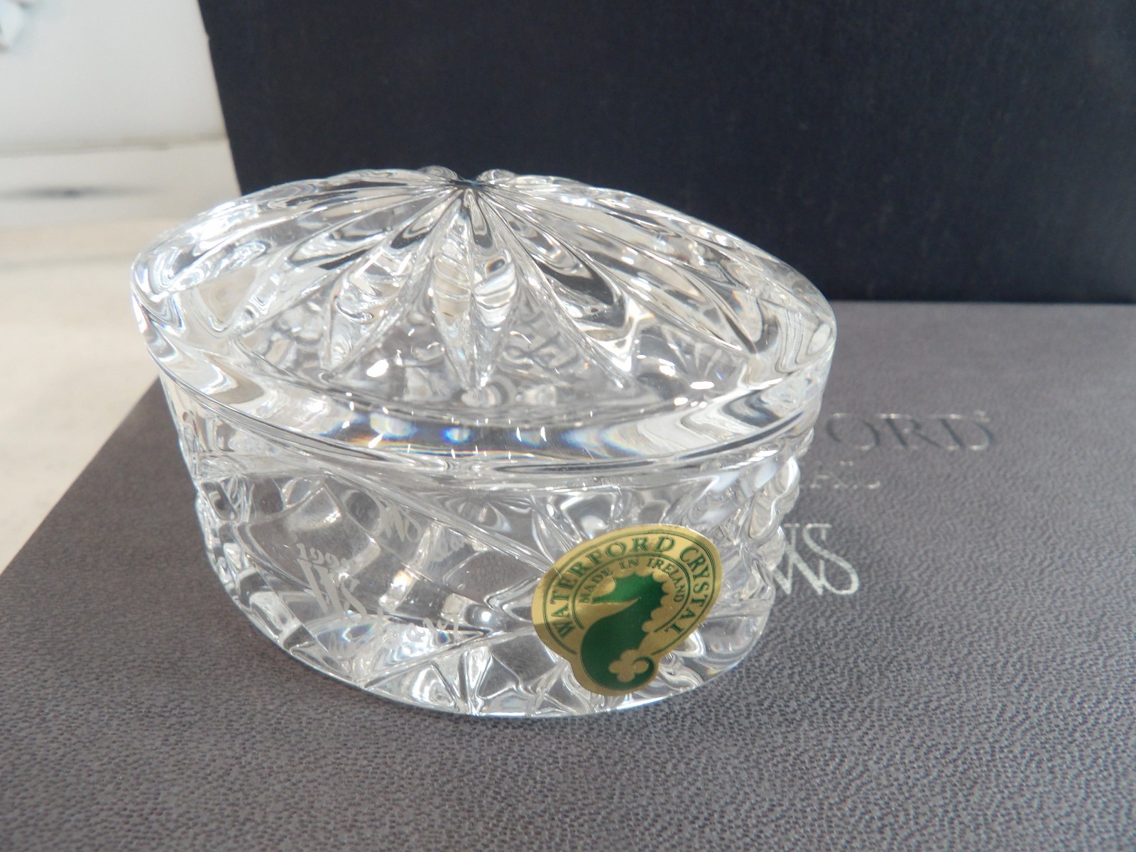 NIB~WS Waterford Crystal Society Enrollment Keepsake Jewelry Box~Jim O’leary