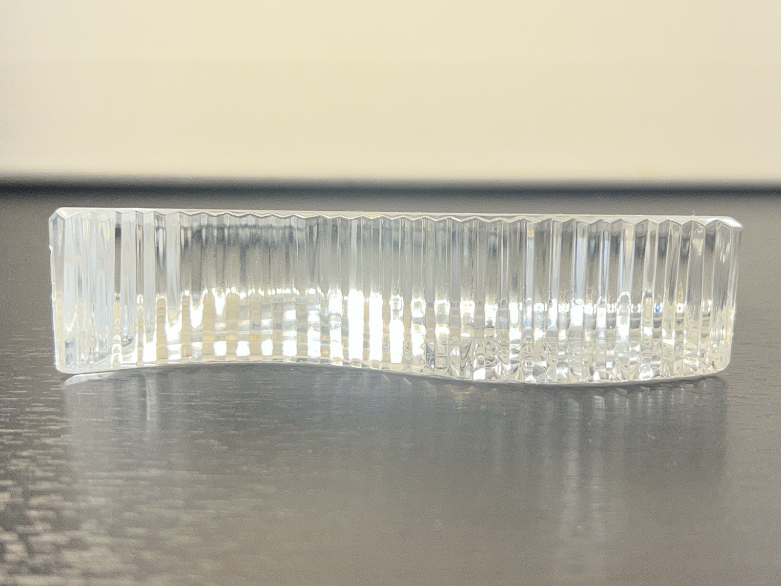 Waterford Crystal American Flag Paperweight Art Glad Signed USA Patriotic Decor
