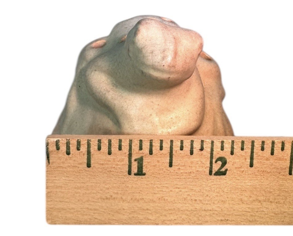 Vintage Rosemead North Dakota Floral Frog With Nine Holes 3”W X 3”D X 2.25” H