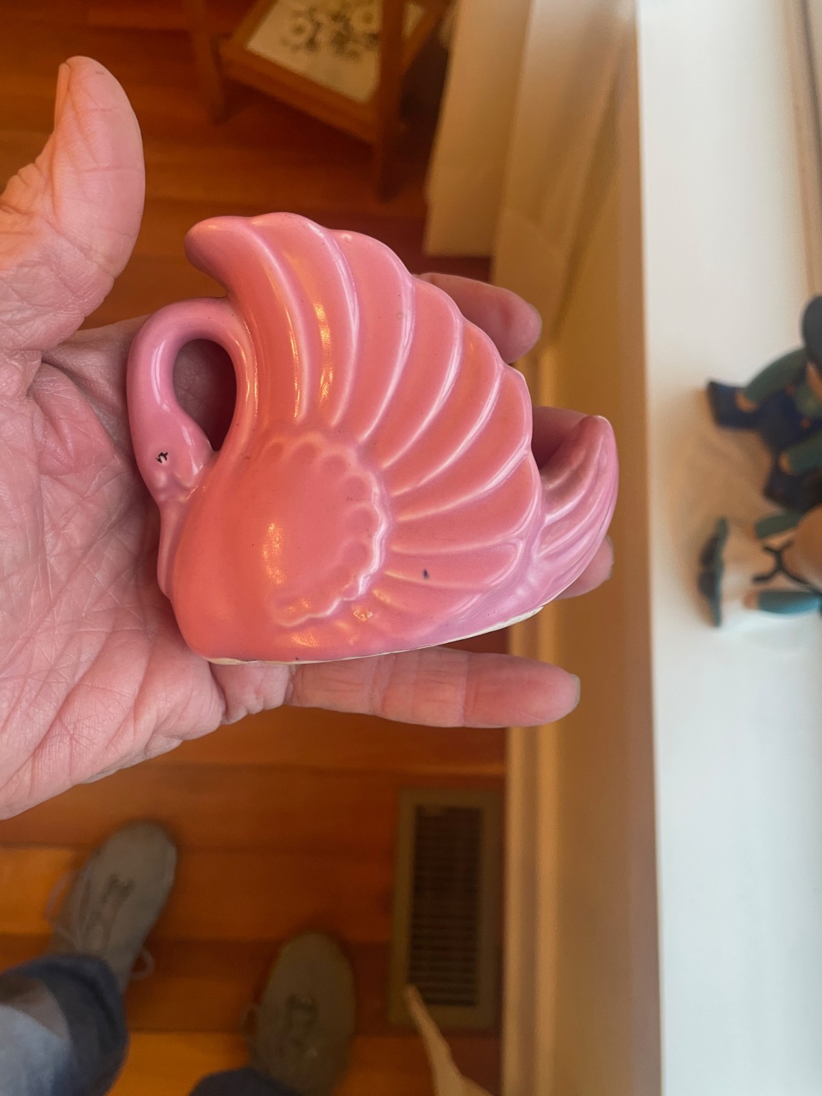 Art Deco Vase and Swan FREE Shipping