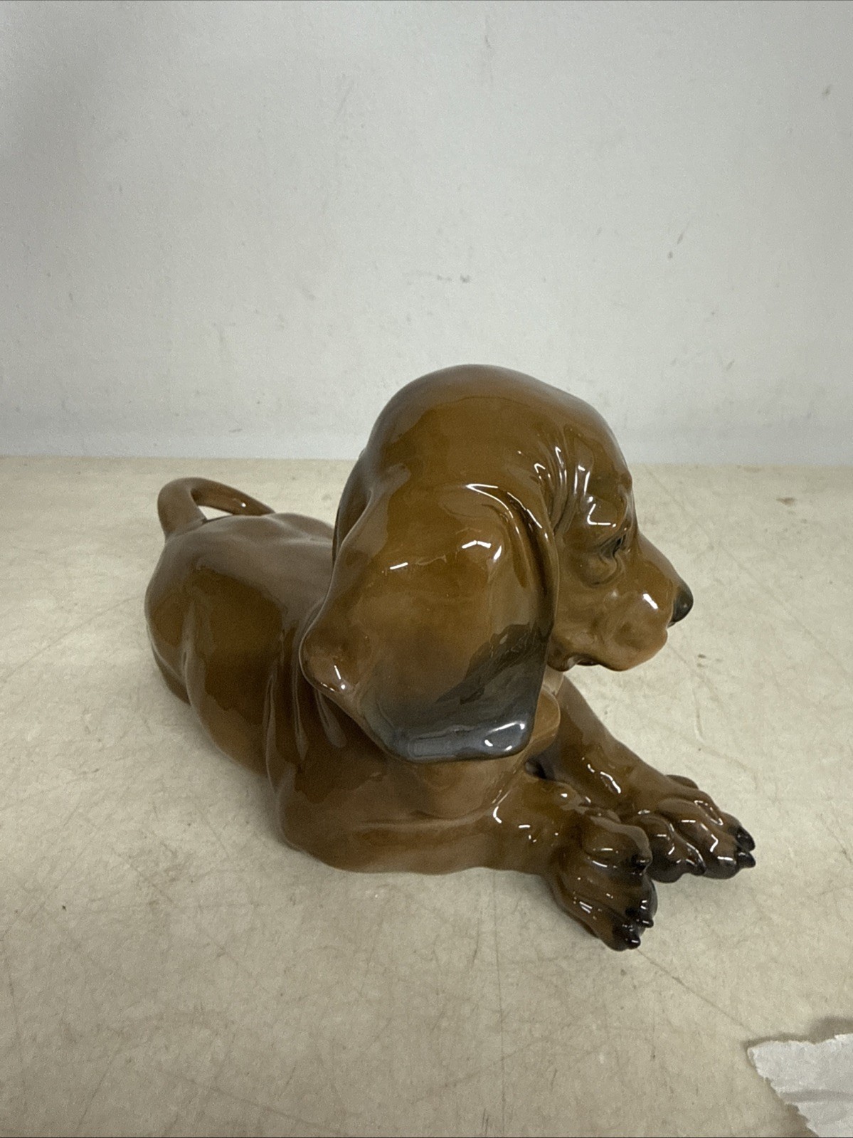 Rosenthal Dachshund Puppy Dog Figurine Lying Heidenreich