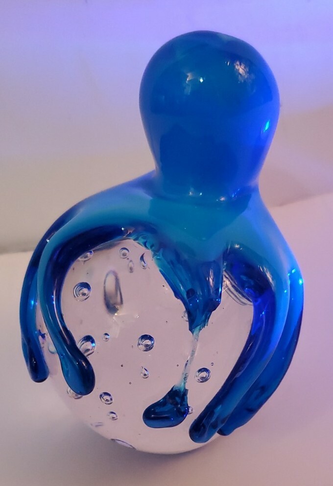 6″ Tall X 3.5″ Wide Octopus Figurine, Paper Weight, Murano Style