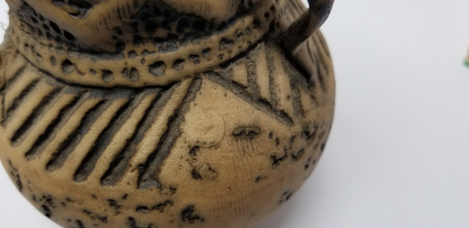 VTG MCM Jasba West Germany Antik Series Art Pottery Vase Zig Zag 151/21