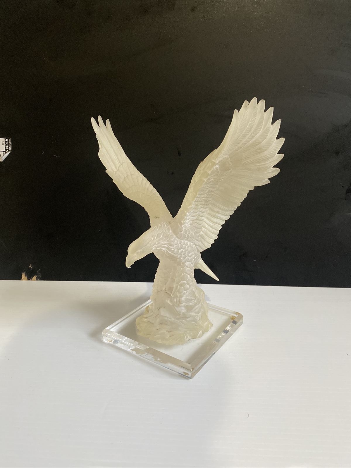 Plastic American Eagle Figurine Statue Hard Plastic