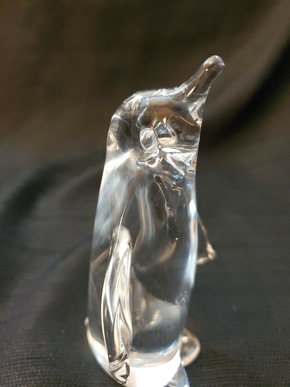 Decorative Art Glass Penguin Art Sculpture Paperweight Collectible Figurine