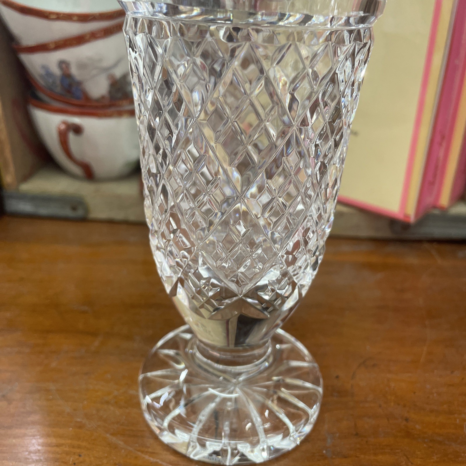 Waterford Crystal Glass Irish Retired Glandore 7” Flower Vase