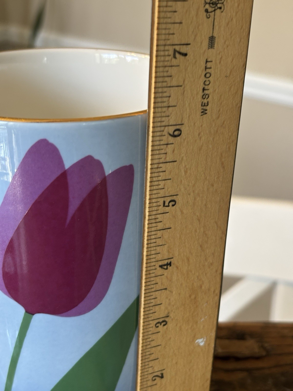 Rörstrand SWEDEN’S Suzanne Öhlén Vase Tulips Vintage 1980’s Floral Excellent