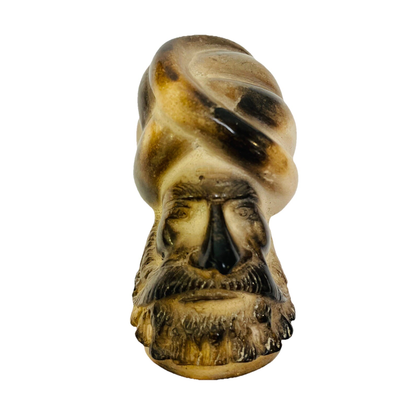 Moor Head Figurine Turk Head with Turban Small 3 inches Tall MCM Mid Century