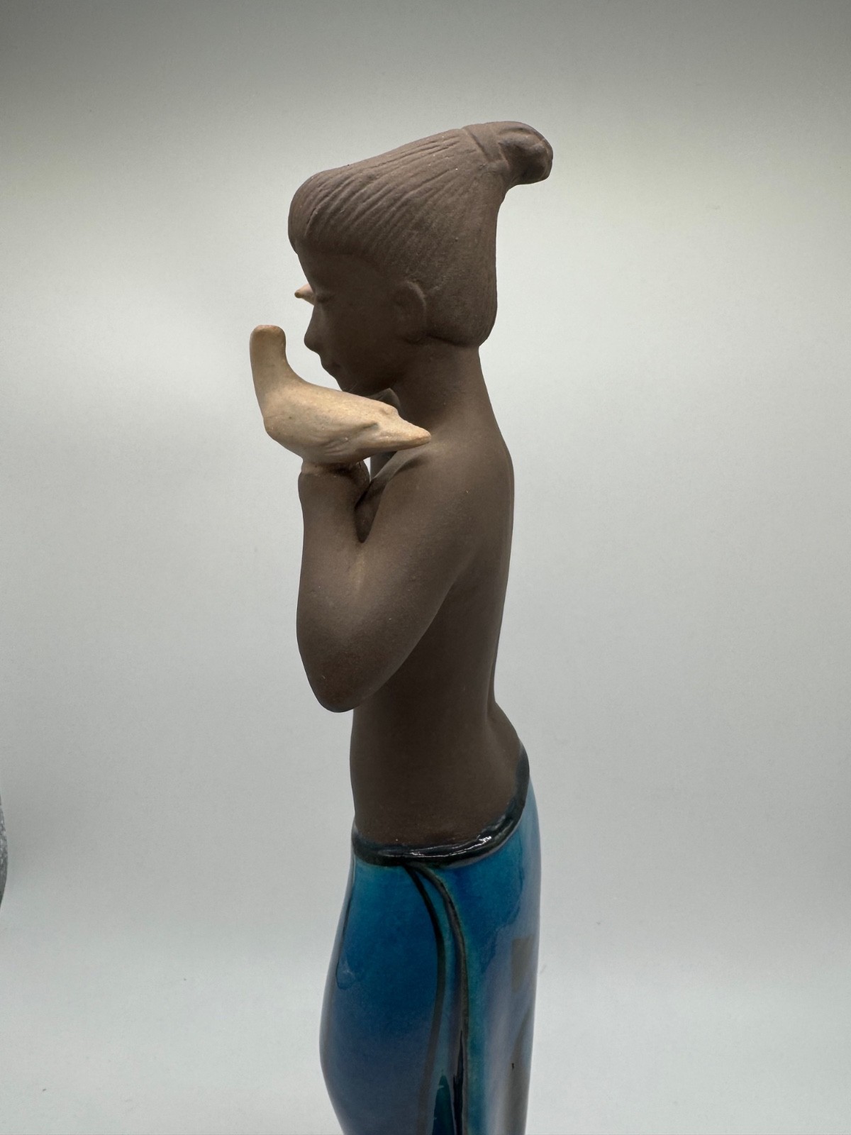 Royal Copenhagen Denmark Johannes Hedegaard Ceramic Figurine Woman with Birds