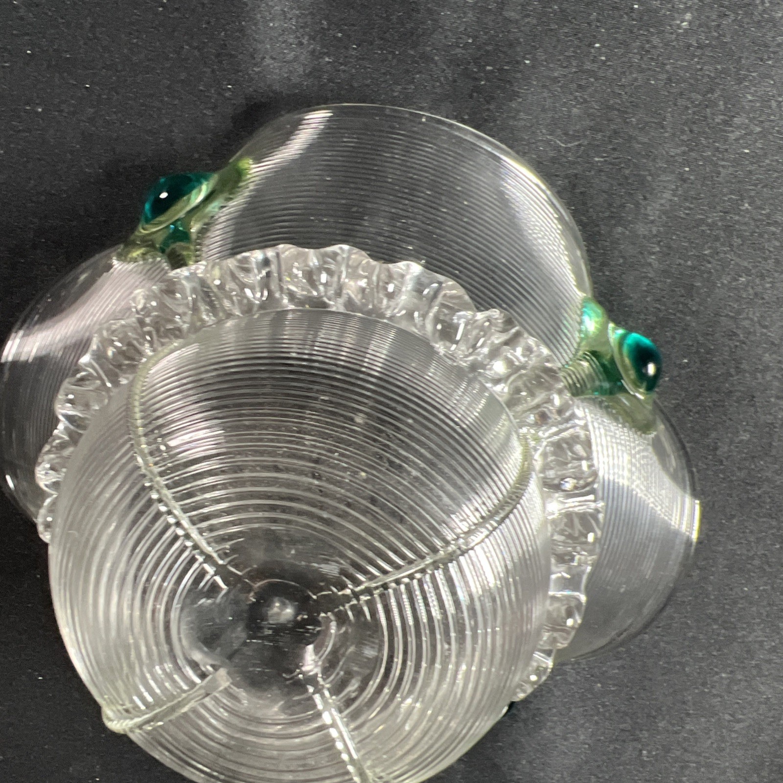 Stuart & Sons Peacock Trail CAIRNGORM Art Nouveau Bowl/Sweetmeat, ca 1905