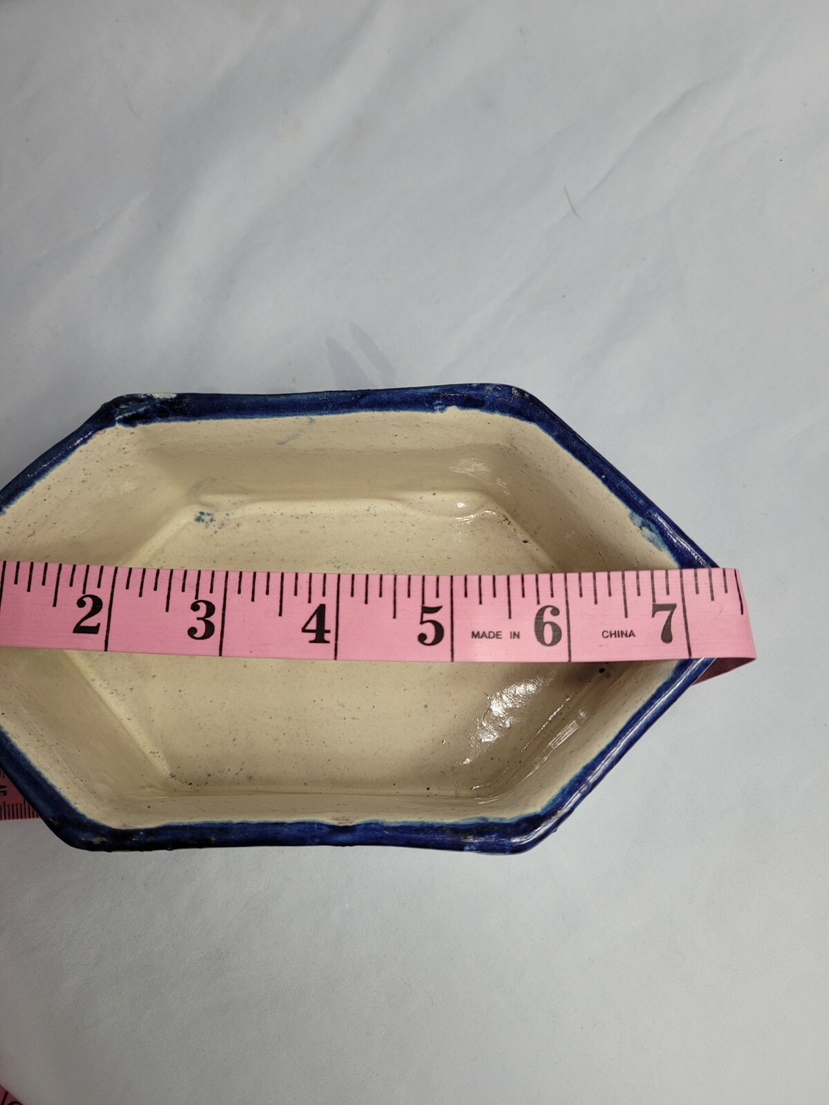 Unique Studio Art Pottery Handmade Ceramic Trinket Box w Aluminum Lid Rare HTF