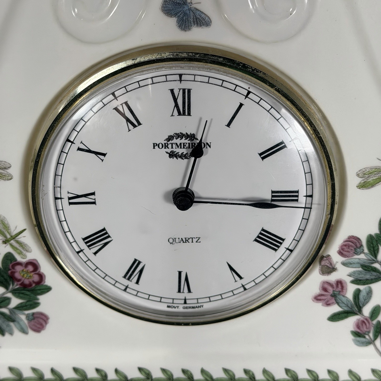 Large PORTMEIRION Botanic Garden Mantle Clock