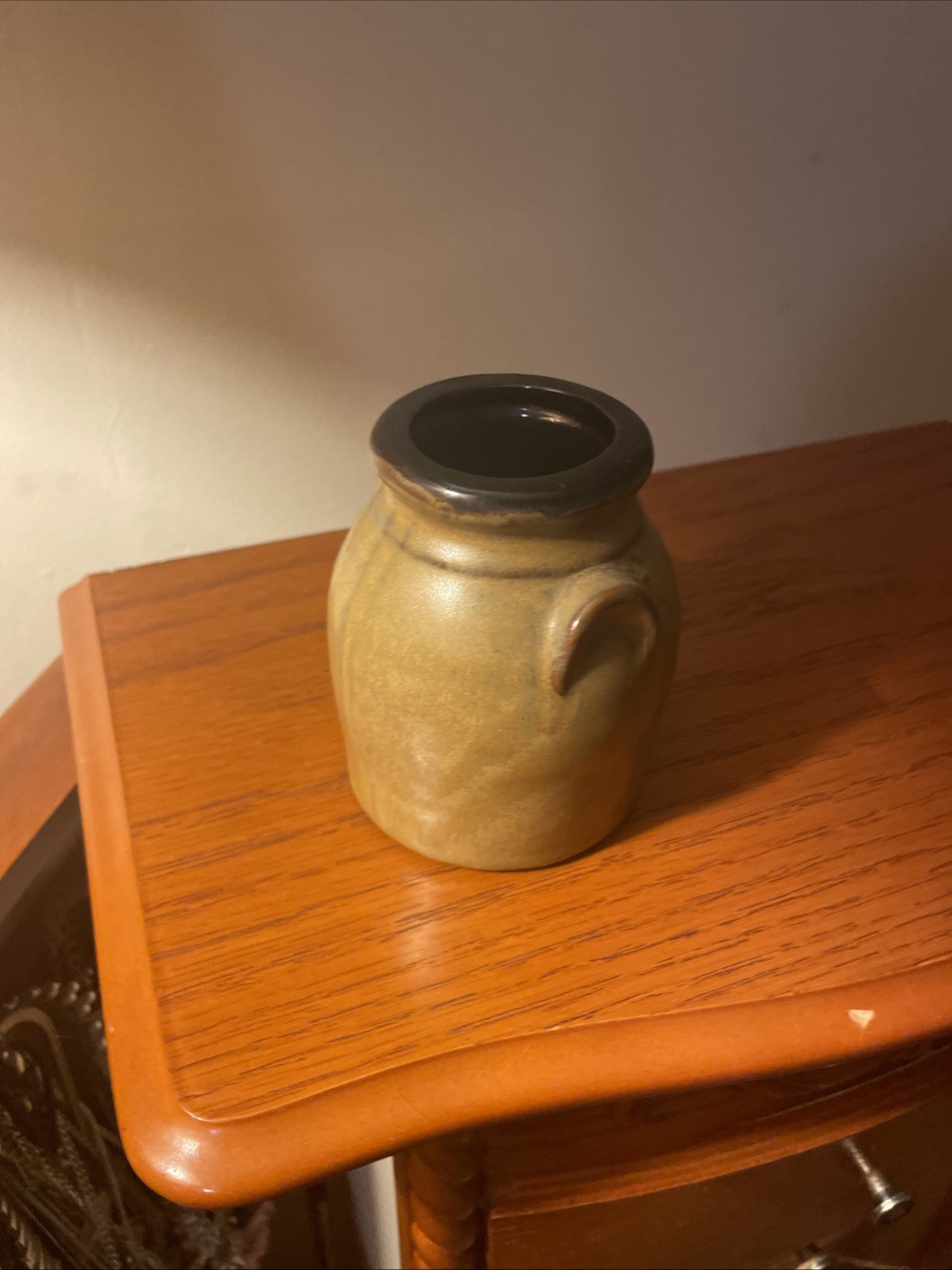 Studio Pottery 4.5 Inches Shades Of Brown Vase, Southwest AZ
