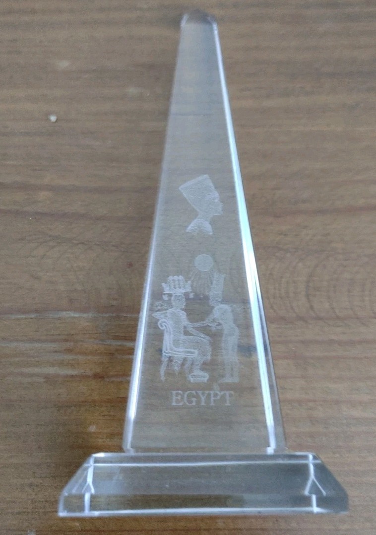 Glass Egypt Obelisk 5″ tall