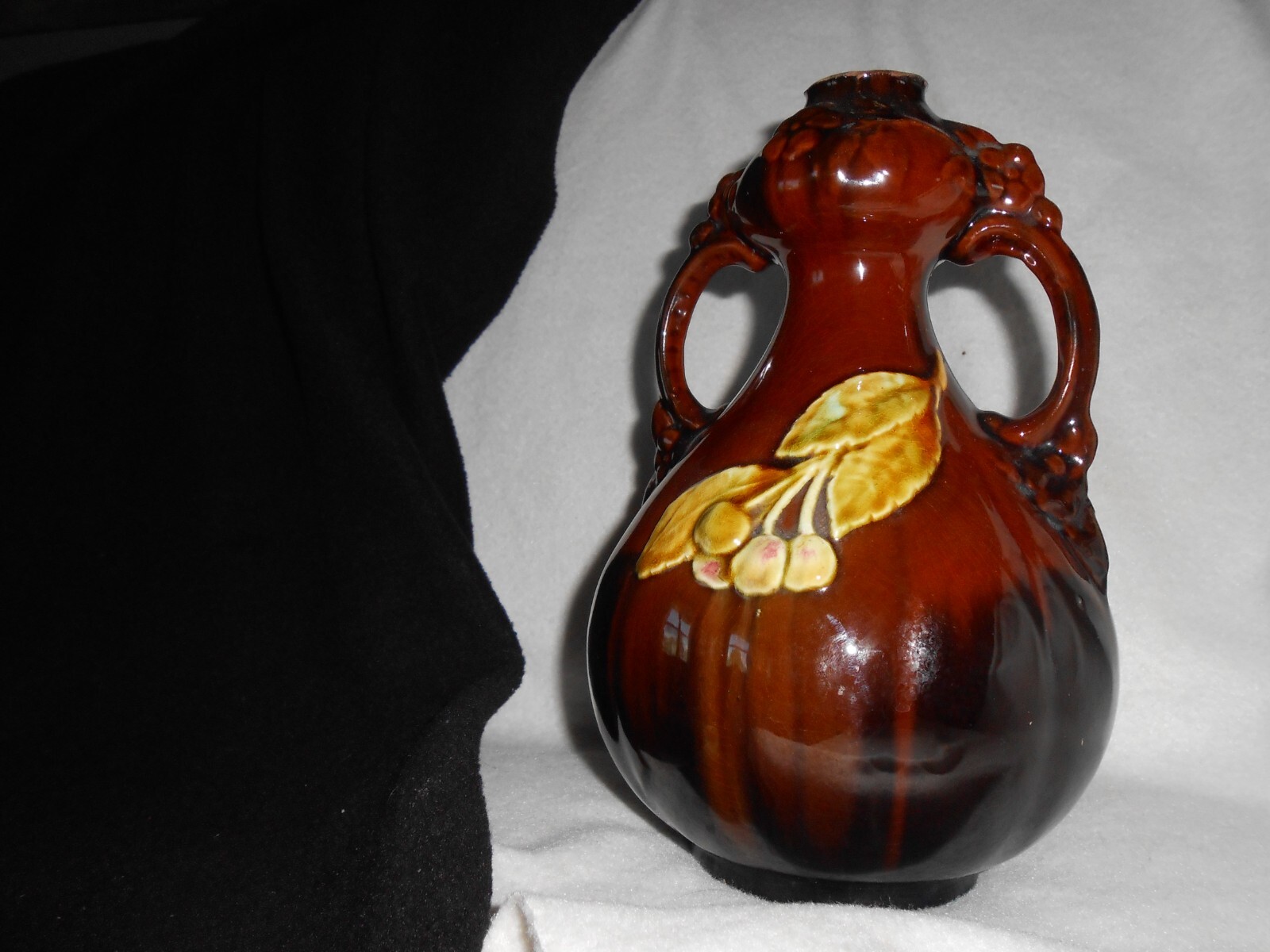 Vintage  Brown Pottery beautiful glaze