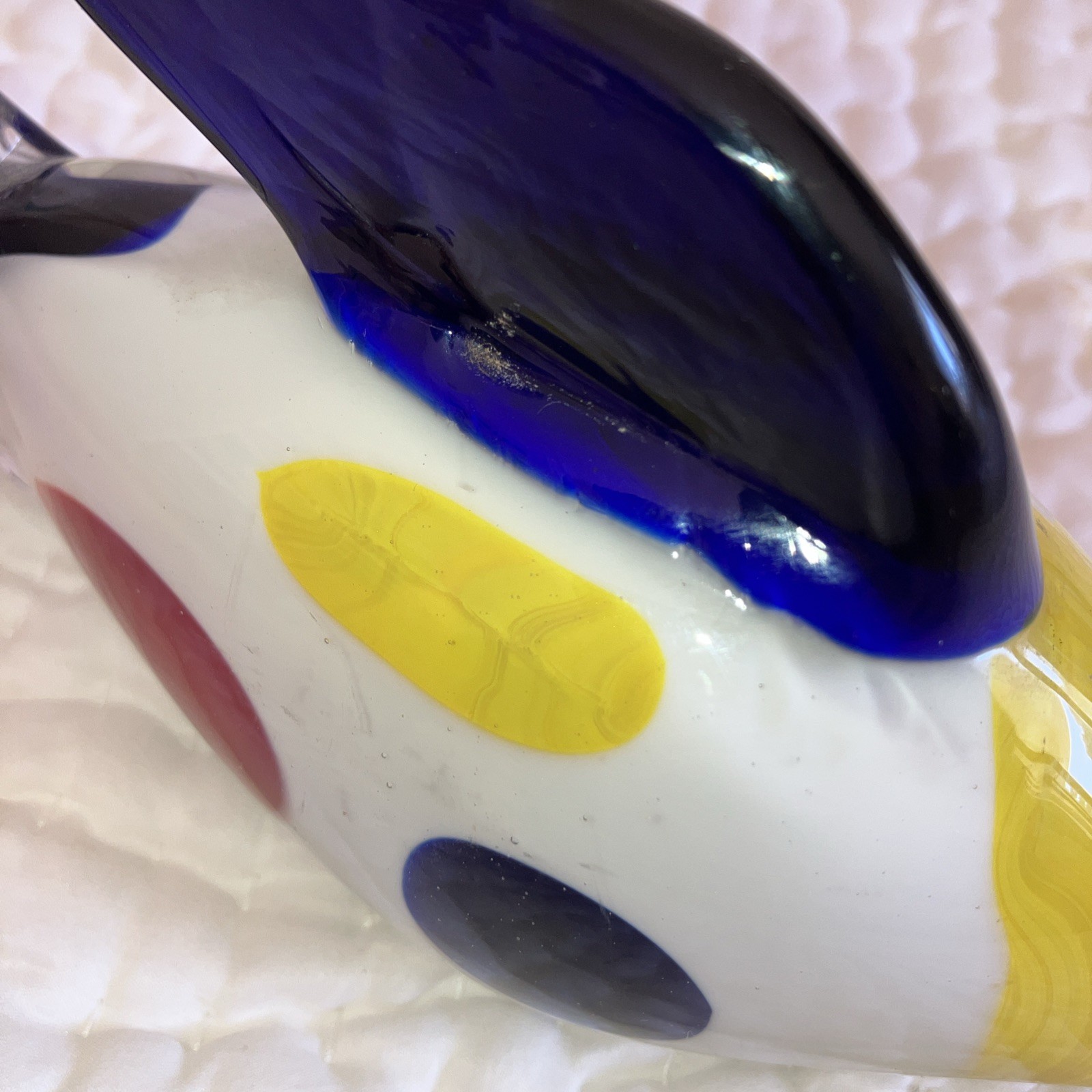 Vintage Leonardo Glass Fish Paperweight