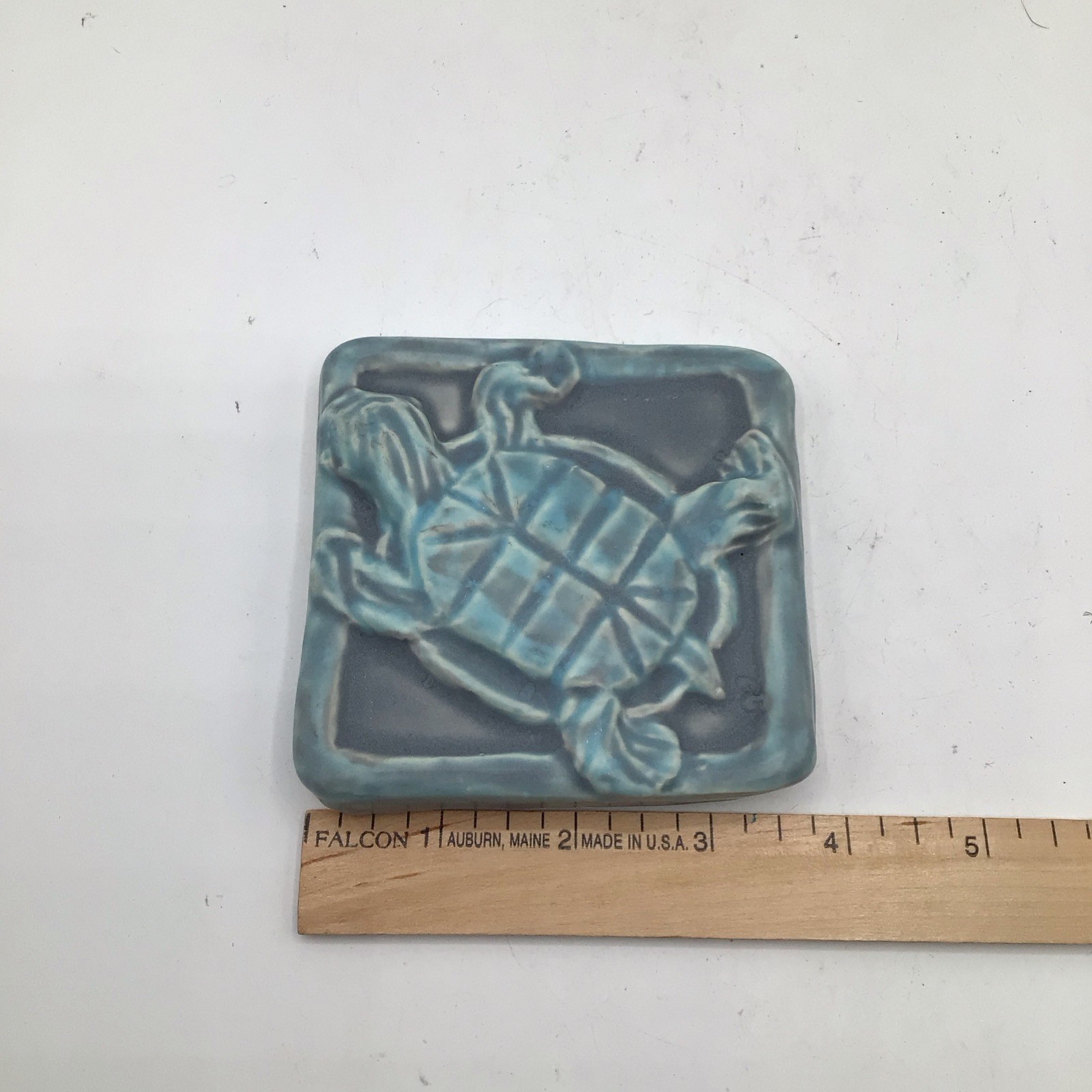 Ceramic Tile Sea Turtle Blue