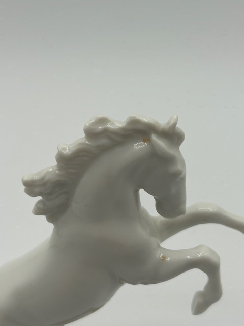 Blanc-de-Chine Porcelain Horse Sculpture by Max Hermann Fritz for Rosenthal 3.5″