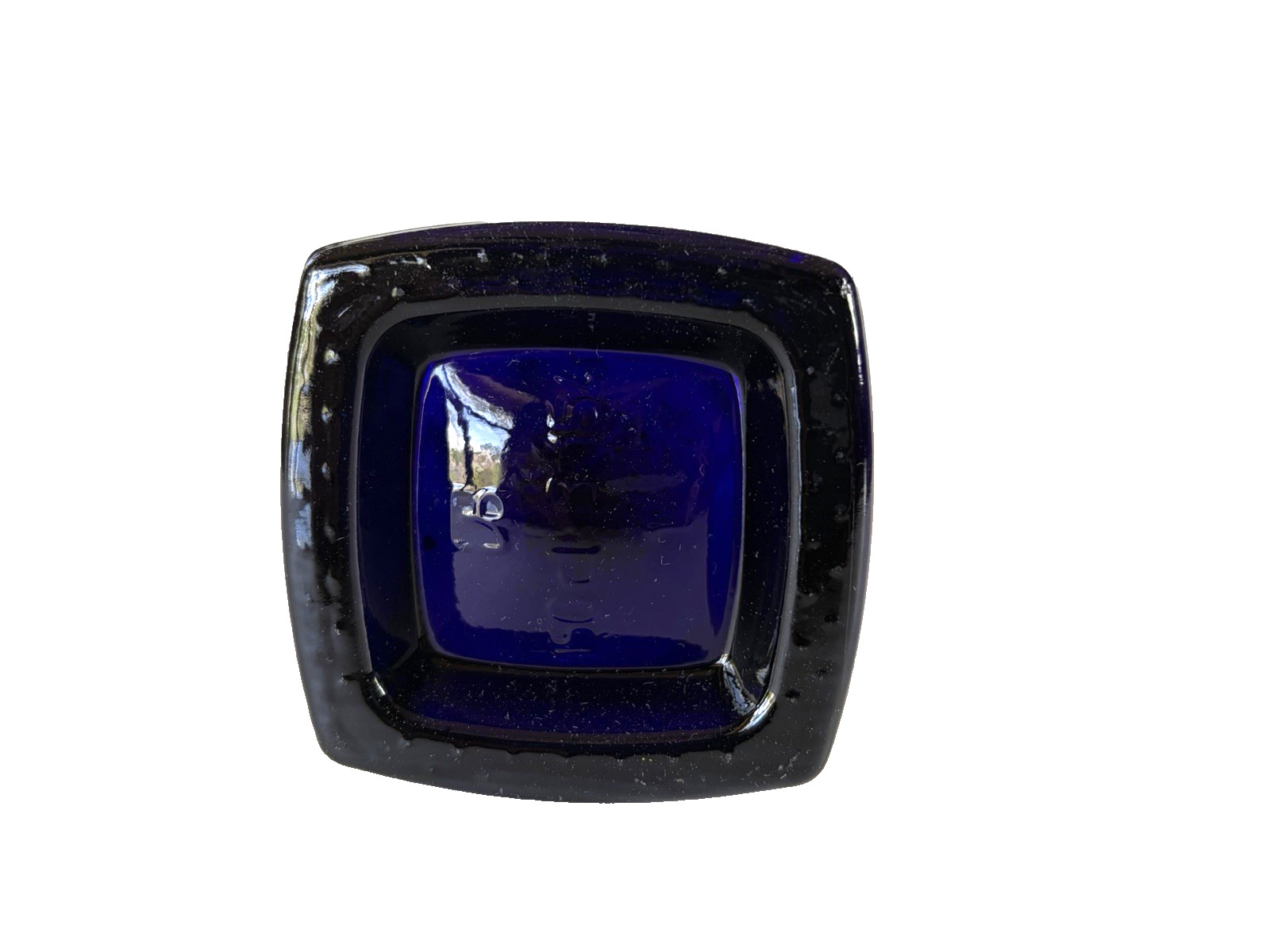 Cobalt Blue Bottle 16.5″ tall 4 sided Mint
