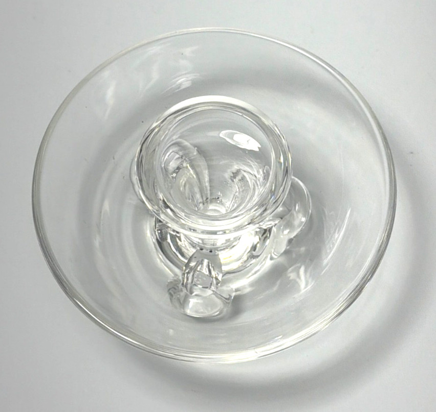 Vintage Steuben Glass “Arch Coronet” Mid-Century Crystal Candlestick Holder #803