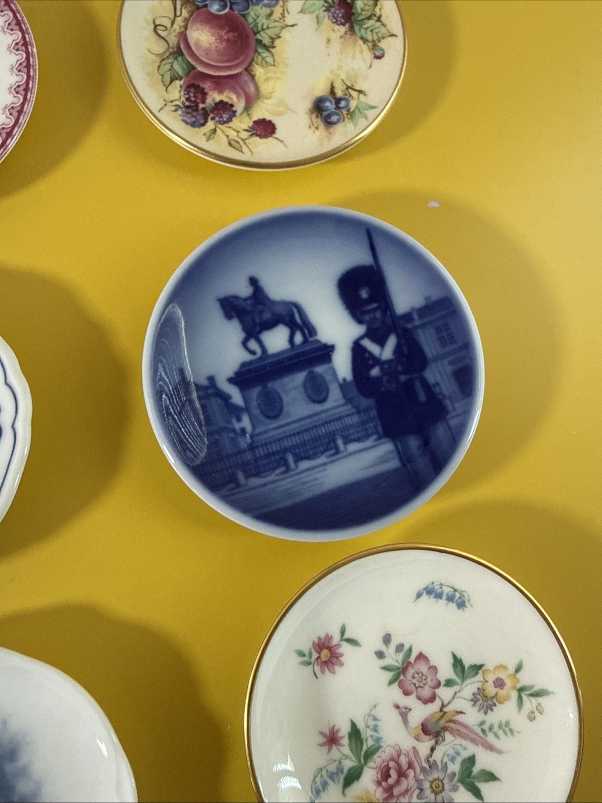 12 Miniature Plates of the World Miniature Plates, Franklin Mint Porcelain 1980