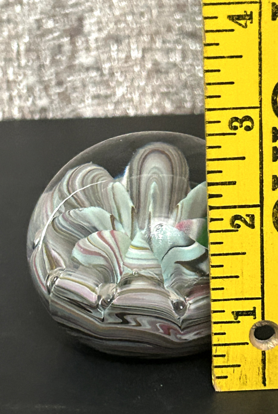 Vintage Bob St Clair Tutti Frutti Paperweight Impressed Stamp Multicolor USA
