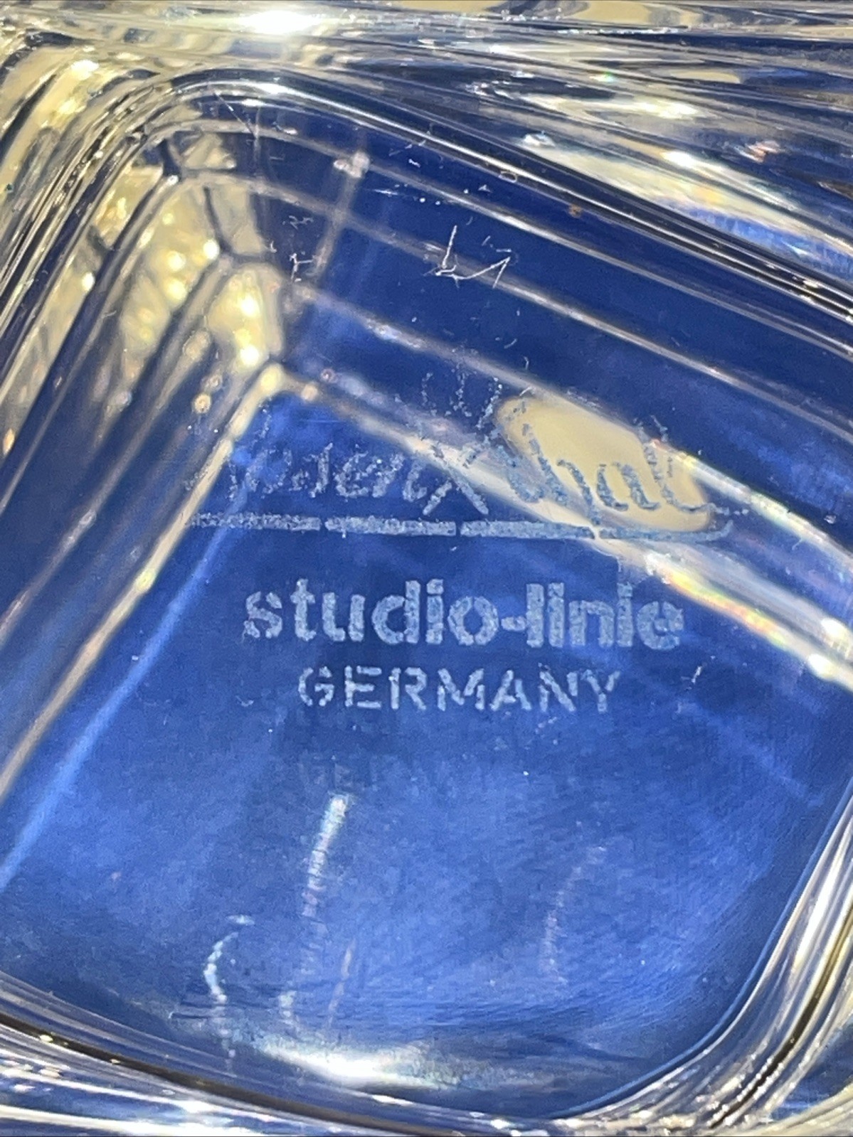 Rosenthal Studio-linie Square Offset Vase Made in Germany 3.25” Tall