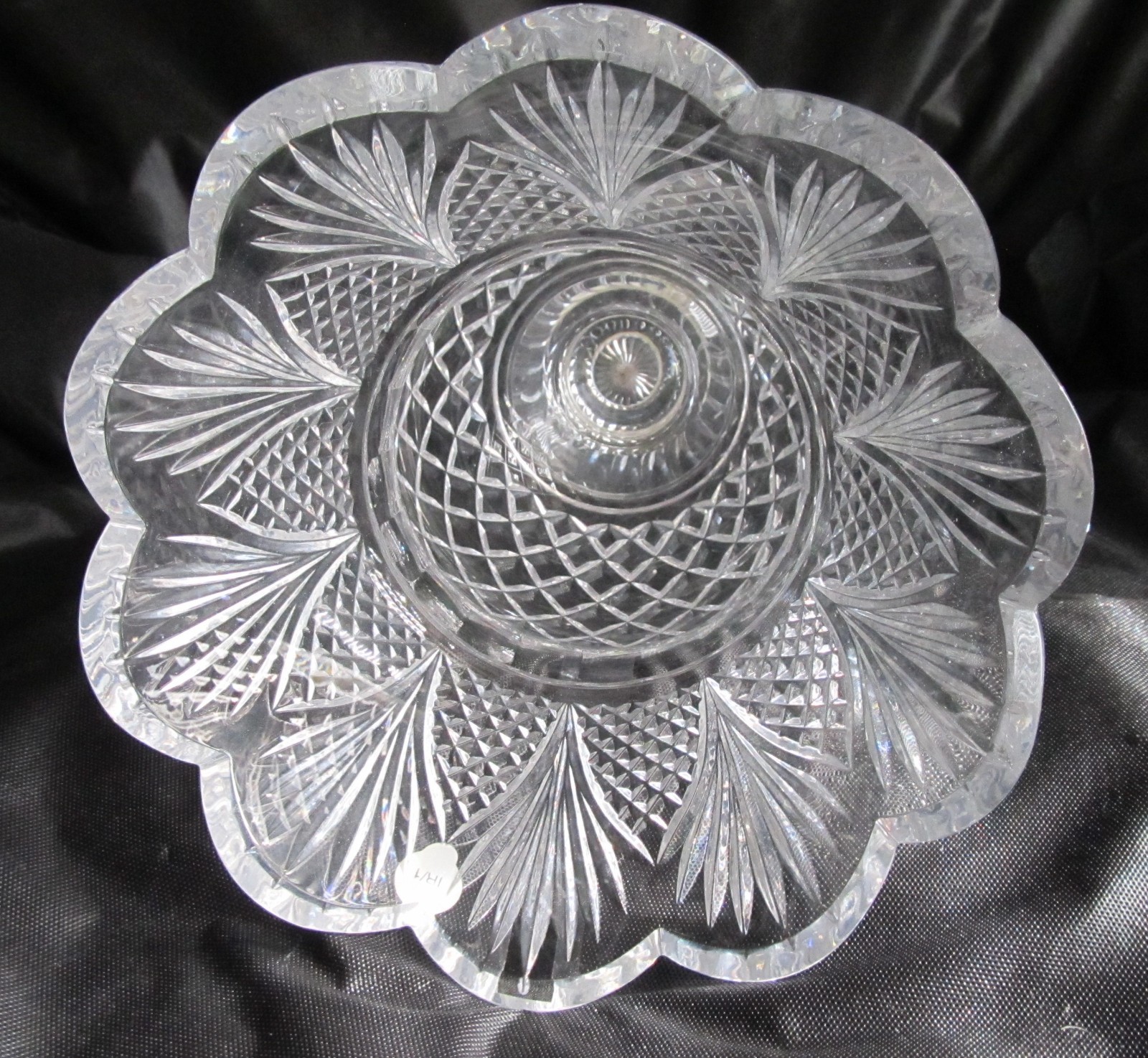 Scarce Waterford Crystal Celebration Thistle Large Vase 13″ Tall #40032802 MINT