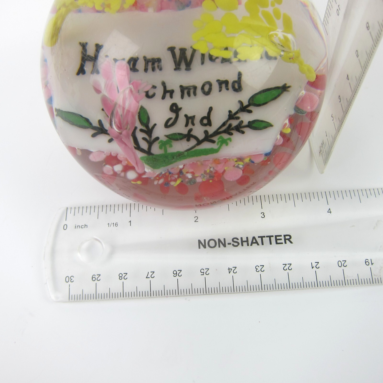Vintage Art Glass Paperweight Degenhart Cambridge Ohio Hiram Wieland Richmond IN