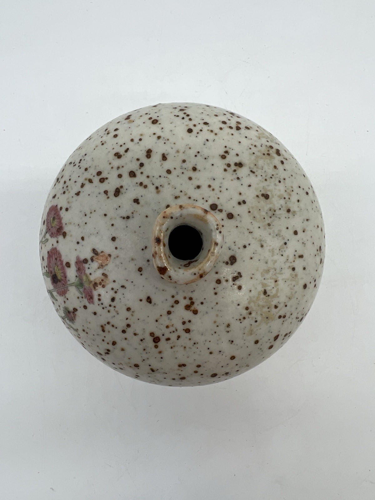 Counterpoint San Francisco Japan Bud Vase Speckled Ceramic Floral Weed Pot