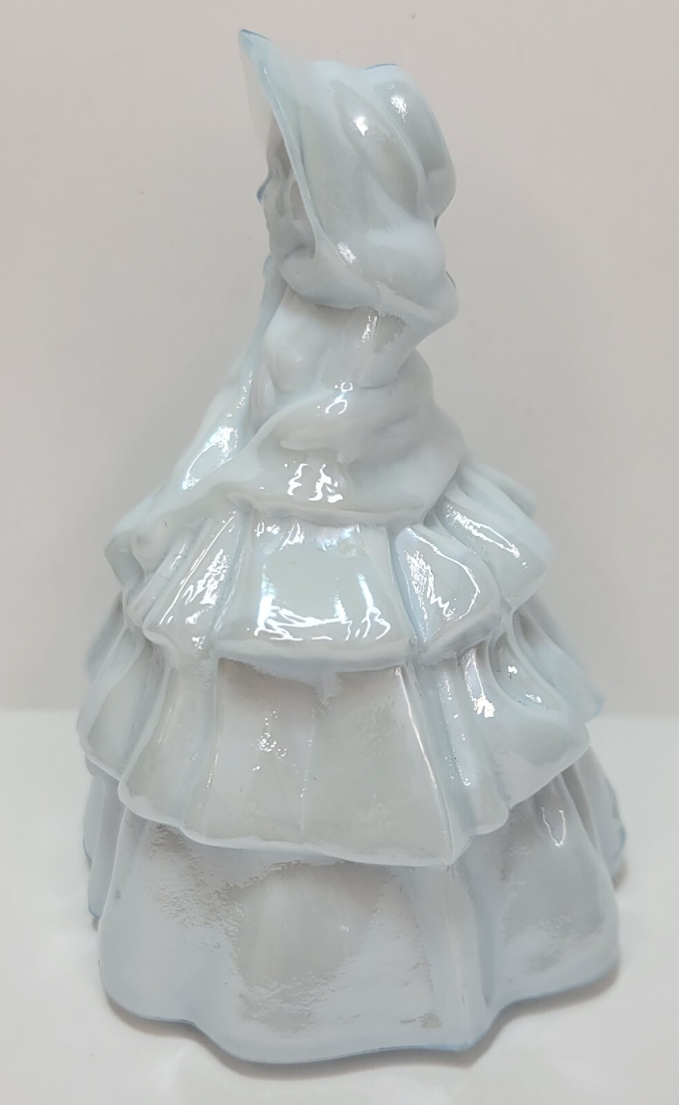 Boyd Vintage Crystal Art Glass Figurine Louise Doll Olympic White Carnival 80s