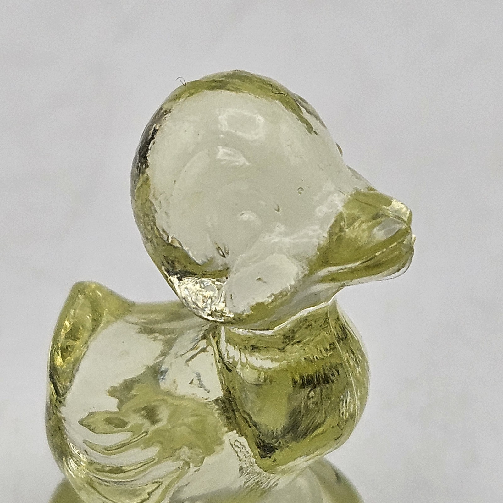 Boyds Glass ~ Debbie Duck Duckling ~ Cornsilk or Light Yellow