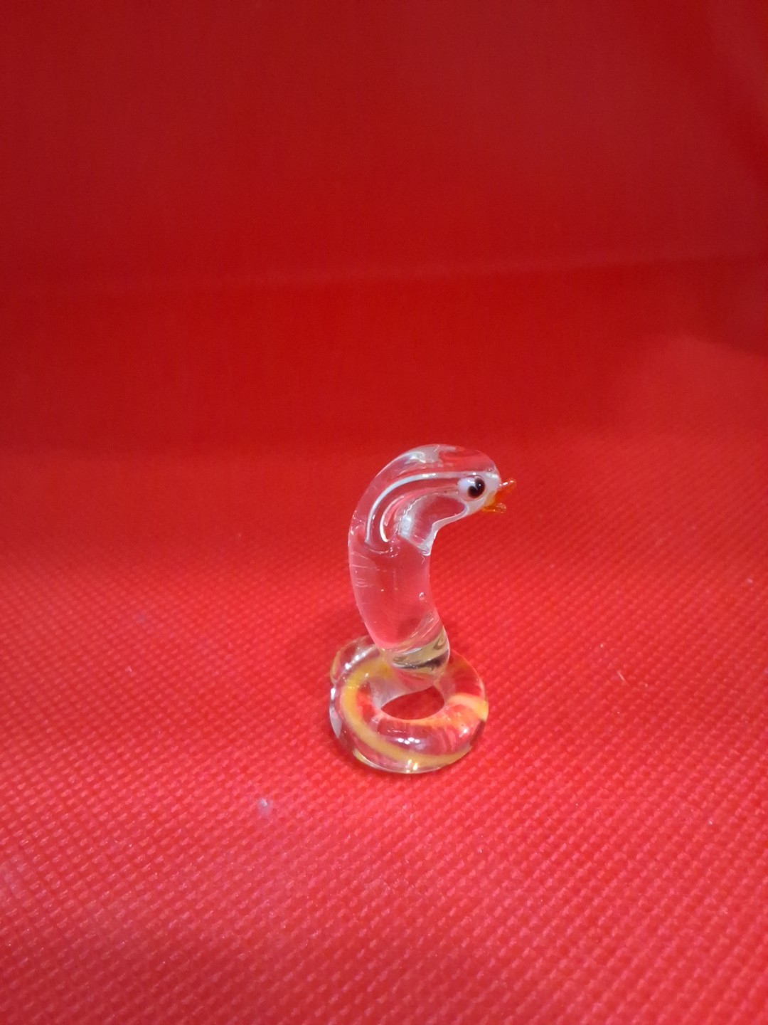 Glass Blown Snake Figurine