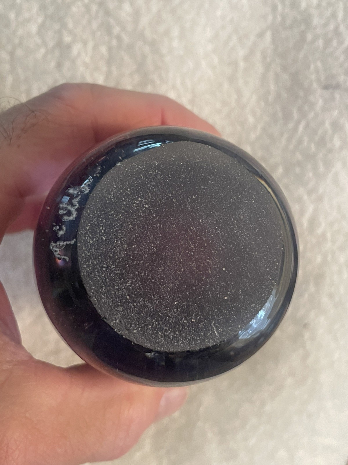 Lg Unusual Rare Duncan McClellan Art Glass Paperweight Etched Man Stars Symbols