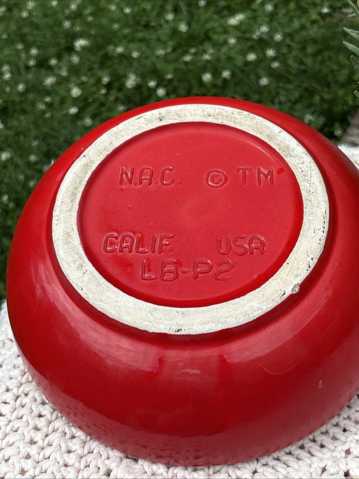 CALIF USA 60s VTG MCM Hot Lava drip Glaze Orange Red Planter Bonsai Pottery NAC