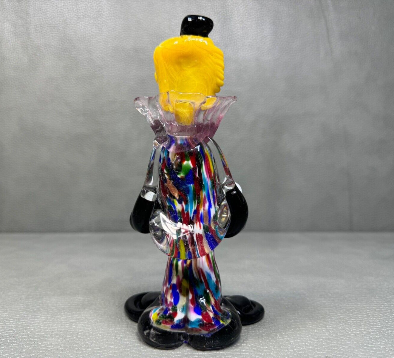 MCM Italian Mid Century Modern Murano Glass Clown Figurine Statue 8″