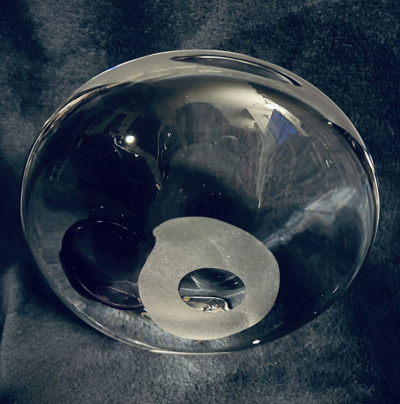 Glass Sculpture By Hanne Dreutler (1972-2009) for Studio Ähus Sweden 7.25”x7.25”