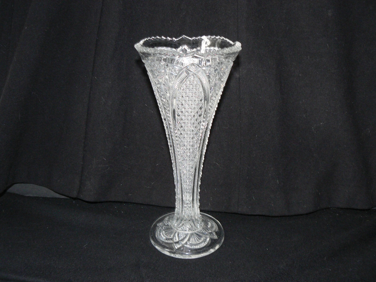 Massachusetts Vase Clear #15,054 U.S. Glass EAPG Antique