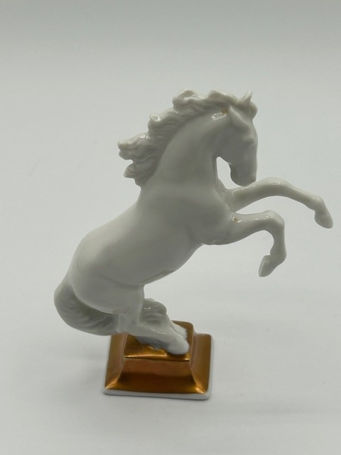 Blanc-de-Chine Porcelain Horse Sculpture by Max Hermann Fritz for Rosenthal 3.5″