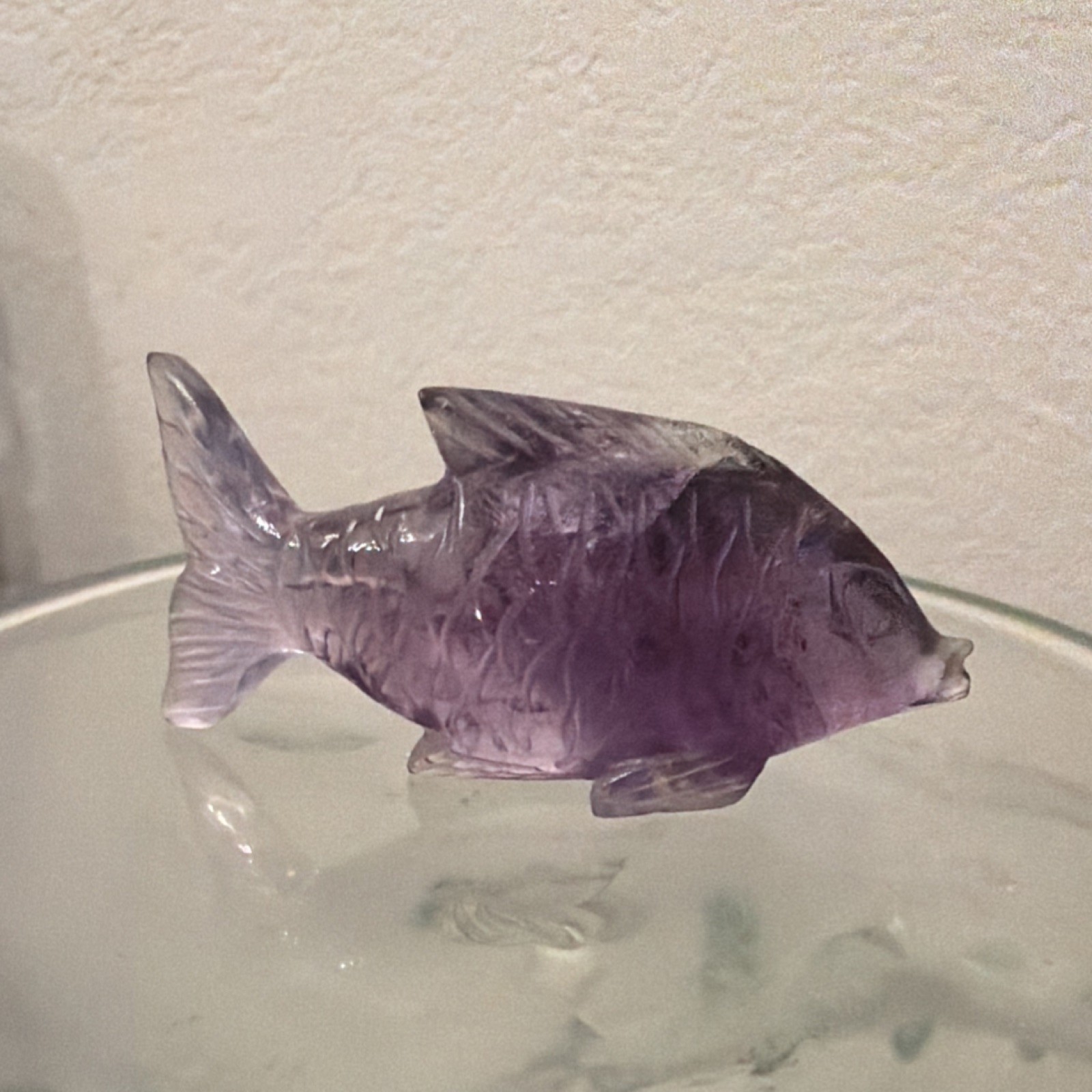 Purple Fish Figurine Decorative Collectible