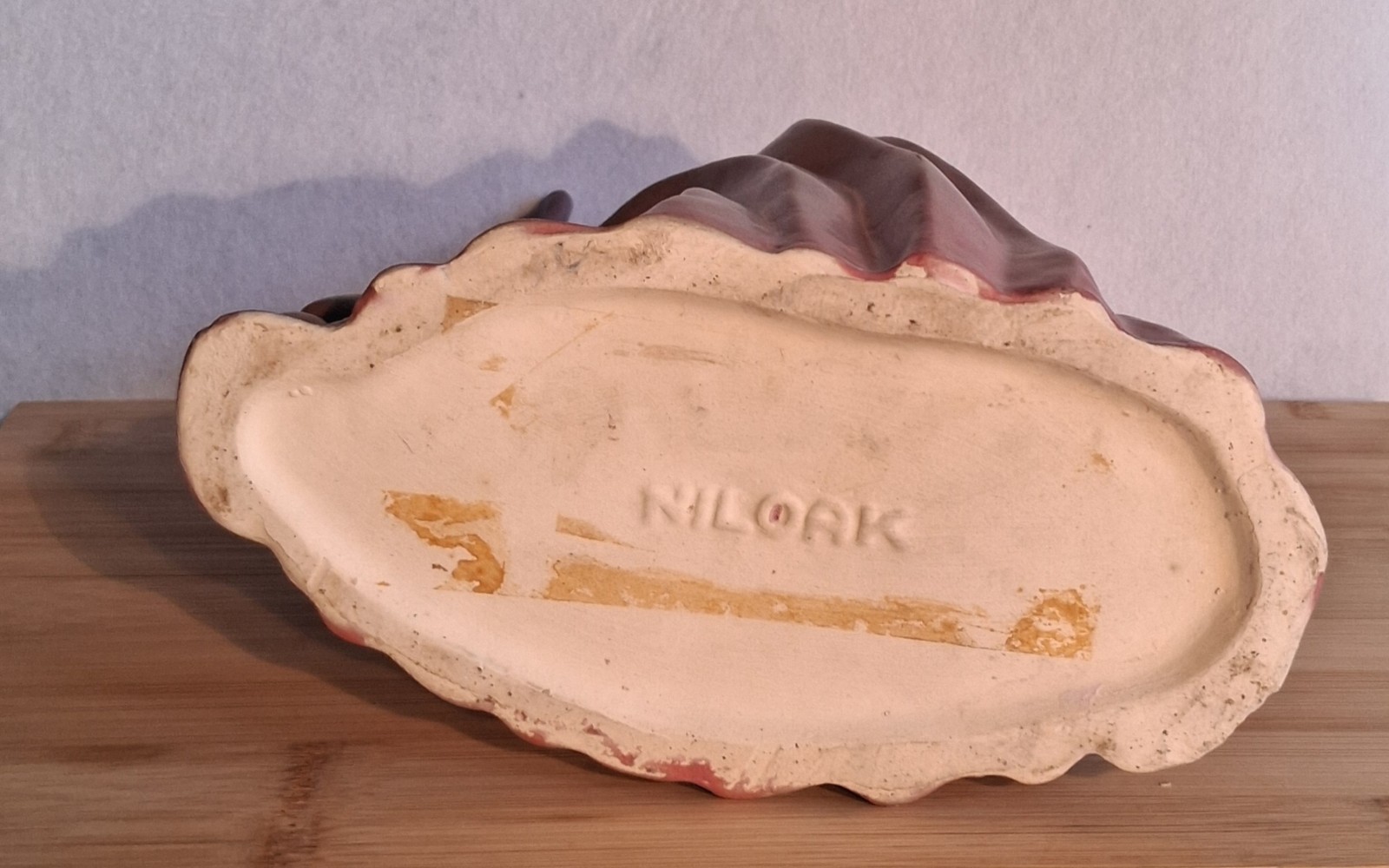 Vintage Niloak Pottery Pink/Mauve Jumping Deer Planter